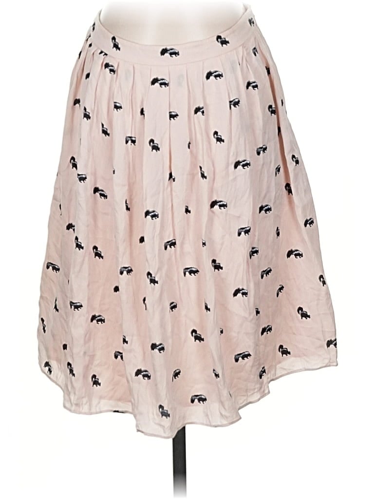 Pre-owned J.crew Collection Silk Skirt In Pink