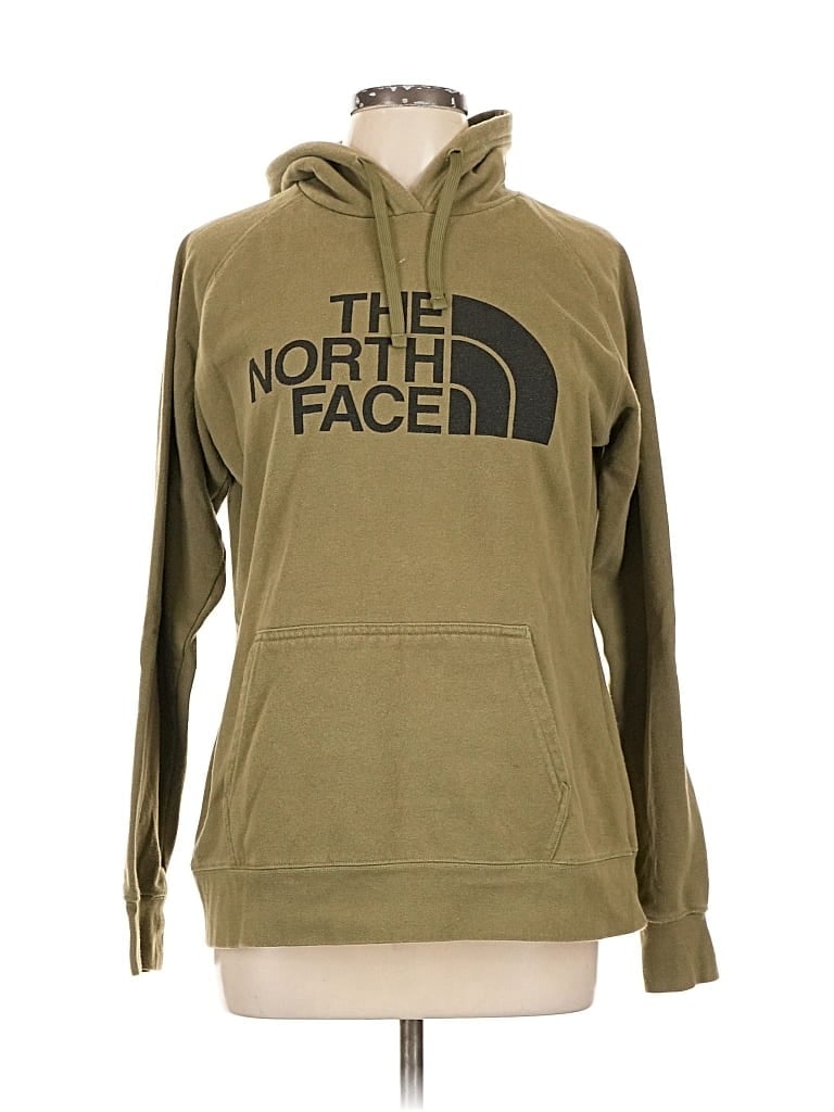 Pre-owned The North Face Pullover Hoodie In Green