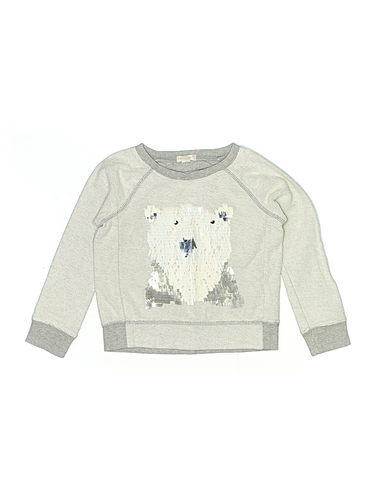 Pre-owned Crewcuts Kids' Sweatshirt In Silver