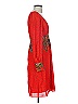 Tibi 100% Silk Paisley Red Cocktail Dress Size 4 - photo 4