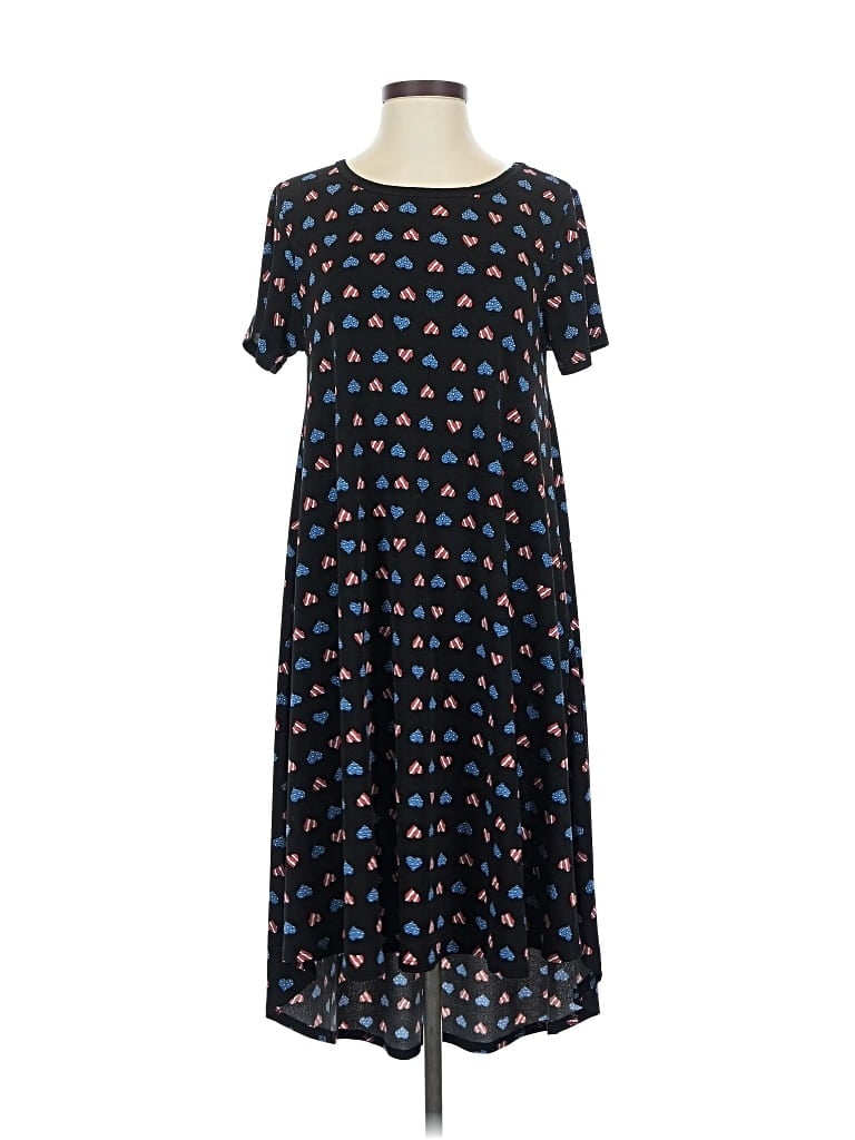 Pre-owned Lularoe Casual Dress In Black
