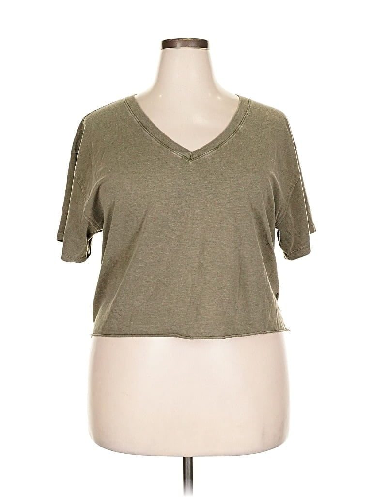 Pre-owned Wild Fable Short Sleeve T-shirt In Brown