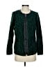 Bob Mackie 100% Polyester Argyle Green Jacket Size S - photo 1