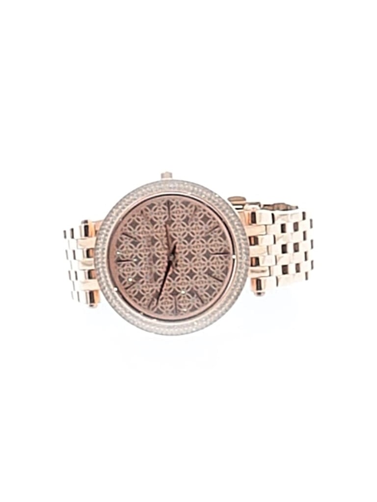 Pre-owned Michael Michael Kors Watch In Gold