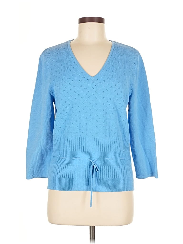 Pre-owned Jm Collection Pullover Sweater In Blue