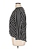 NY Collection Stripes Black 3/4 Sleeve Blouse Size M - photo 5
