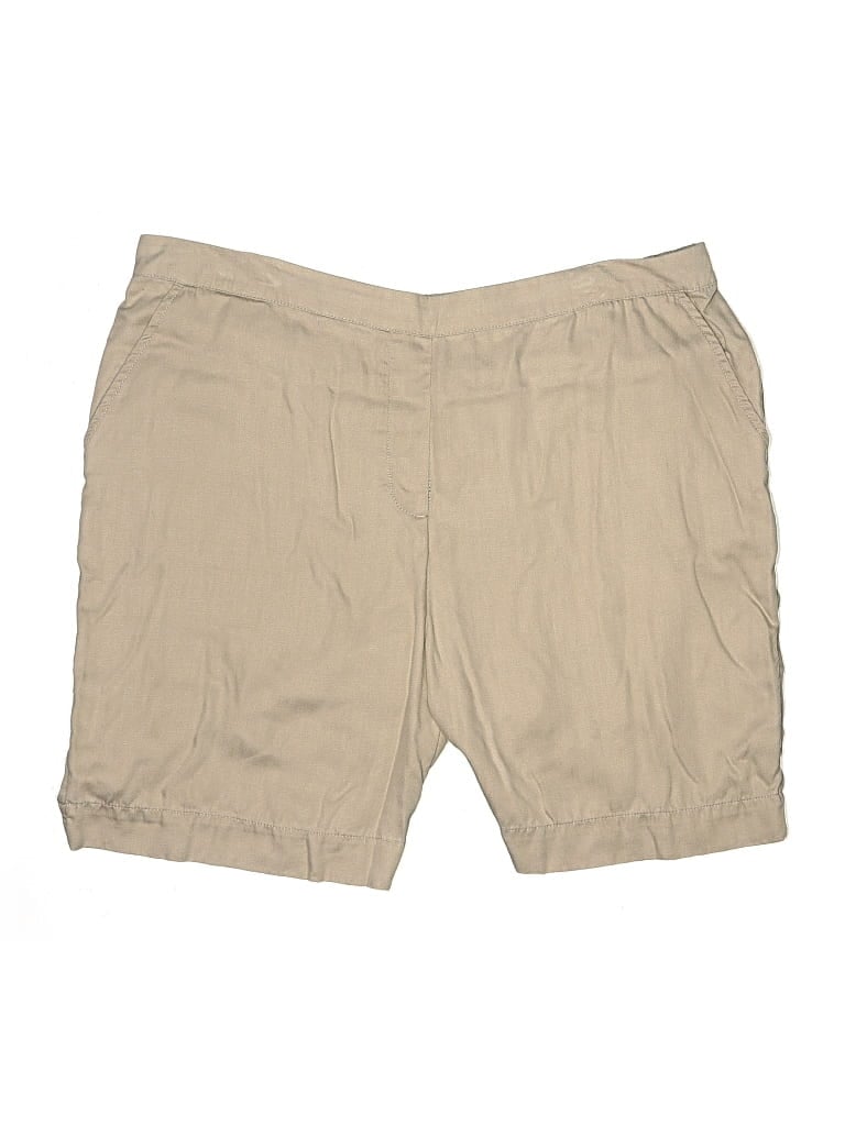 Pre-owned Chico's Khaki Shorts In Brown