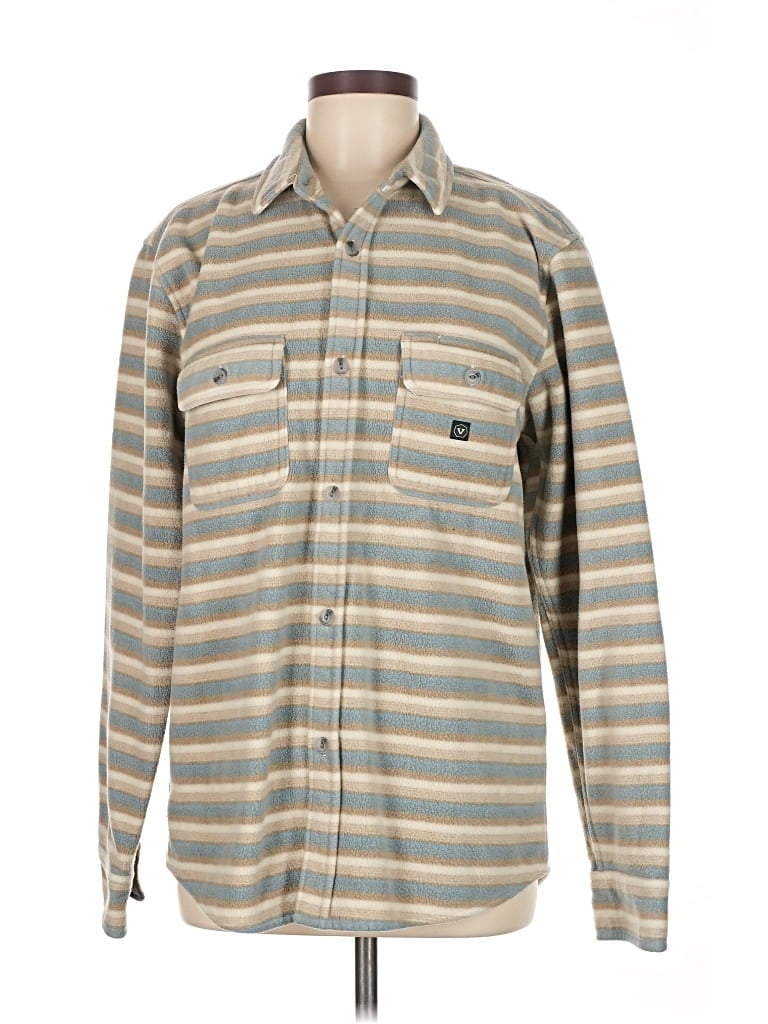 Pre-owned Assorted Brands Fleece Jacket In Gray