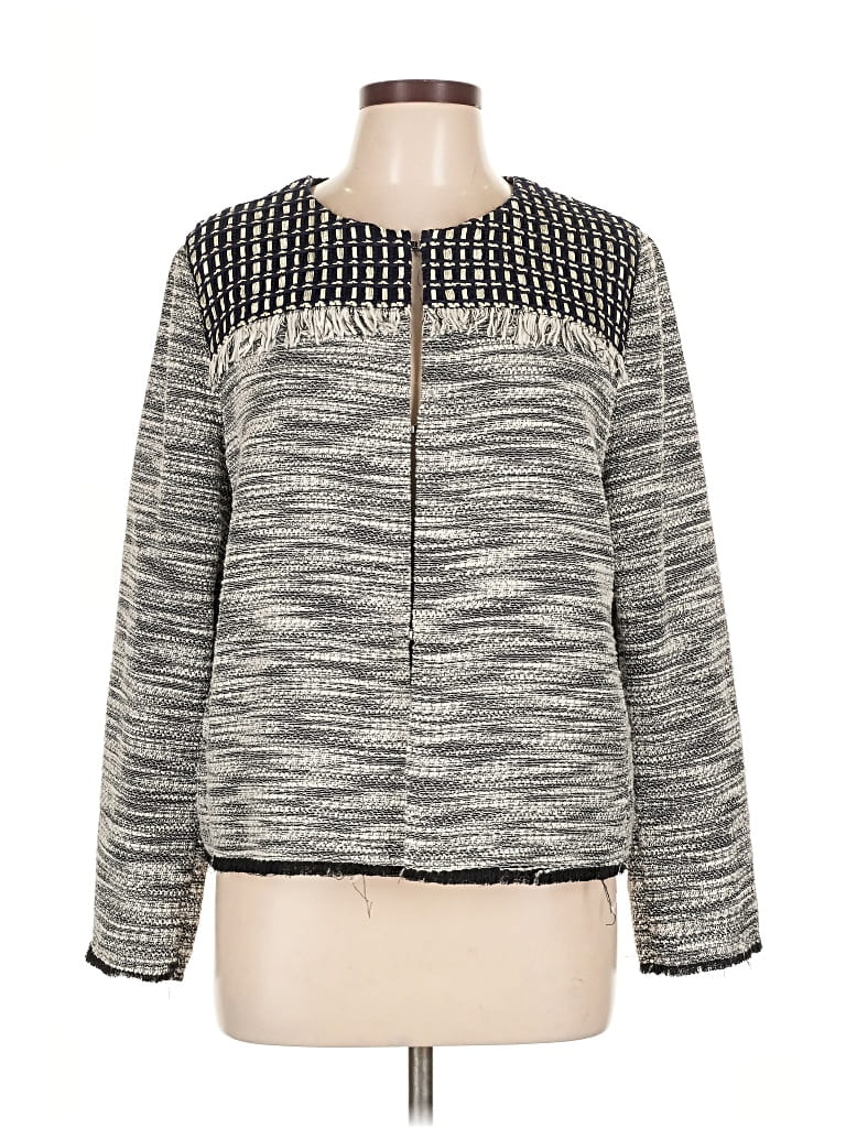 Pre-owned Chico's Pullover Sweater In Gray