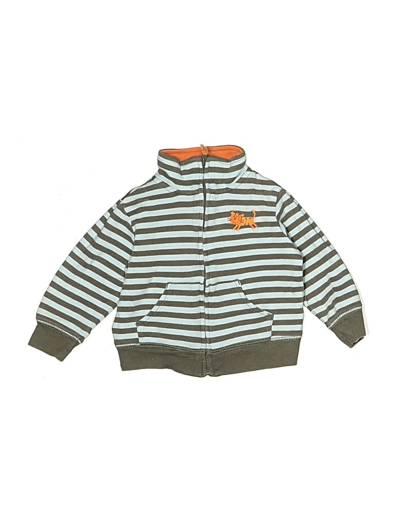 Pre-owned Carter's Babies' Zip Up Hoodie In Gray