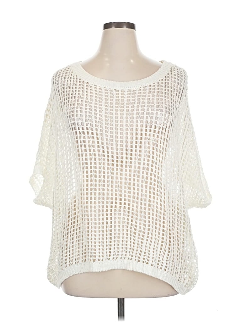 Pre-owned Dokotoo Pullover Sweater In White