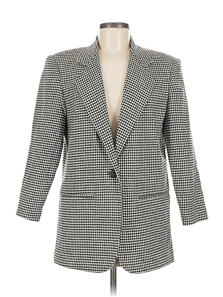 Pre-owned Sag Harbor Wool Blazer Jacket In Gray
