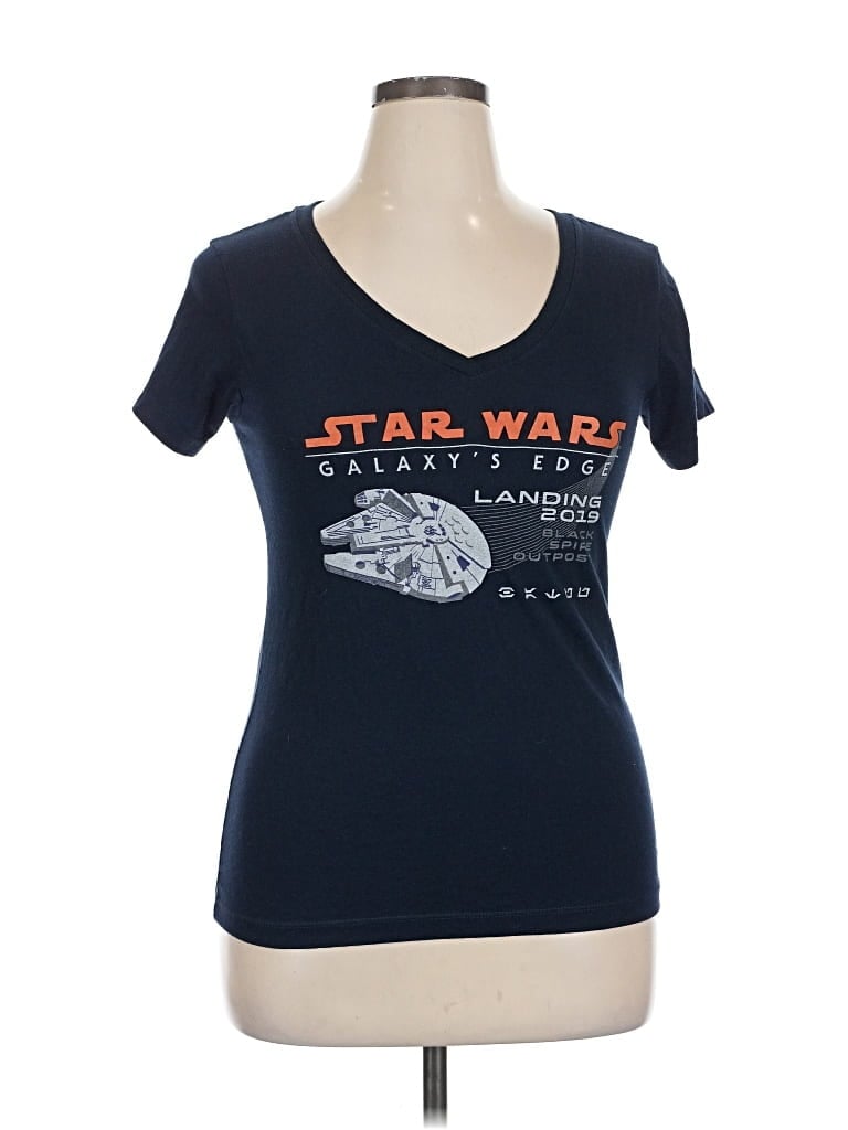 Pre-owned Star Wars Short Sleeve T-shirt In Blue
