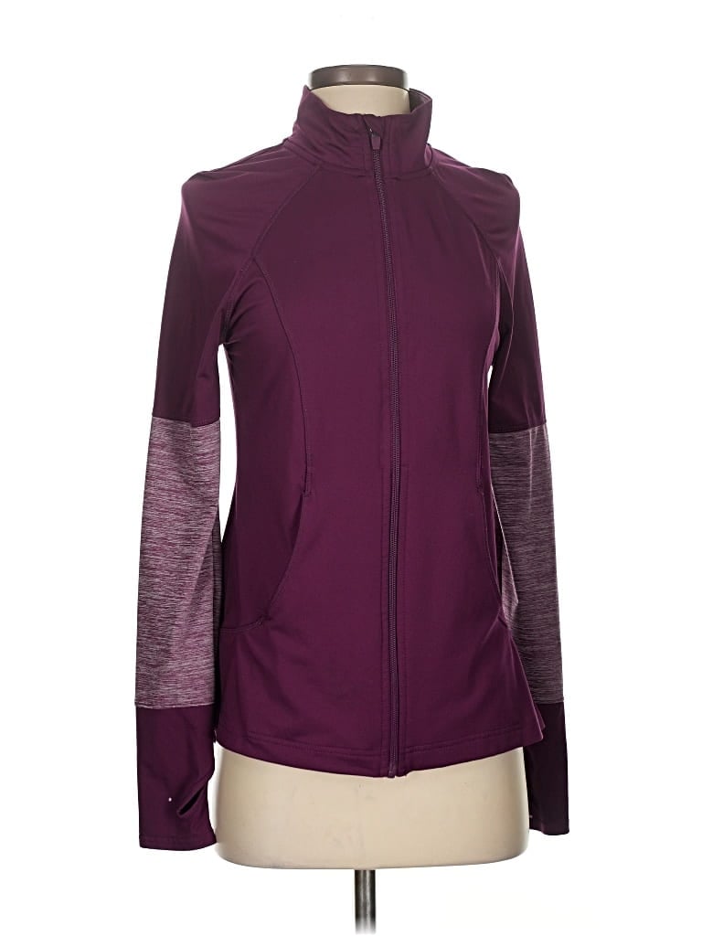 Pre-owned Danskin Now Track Jacket In Purple