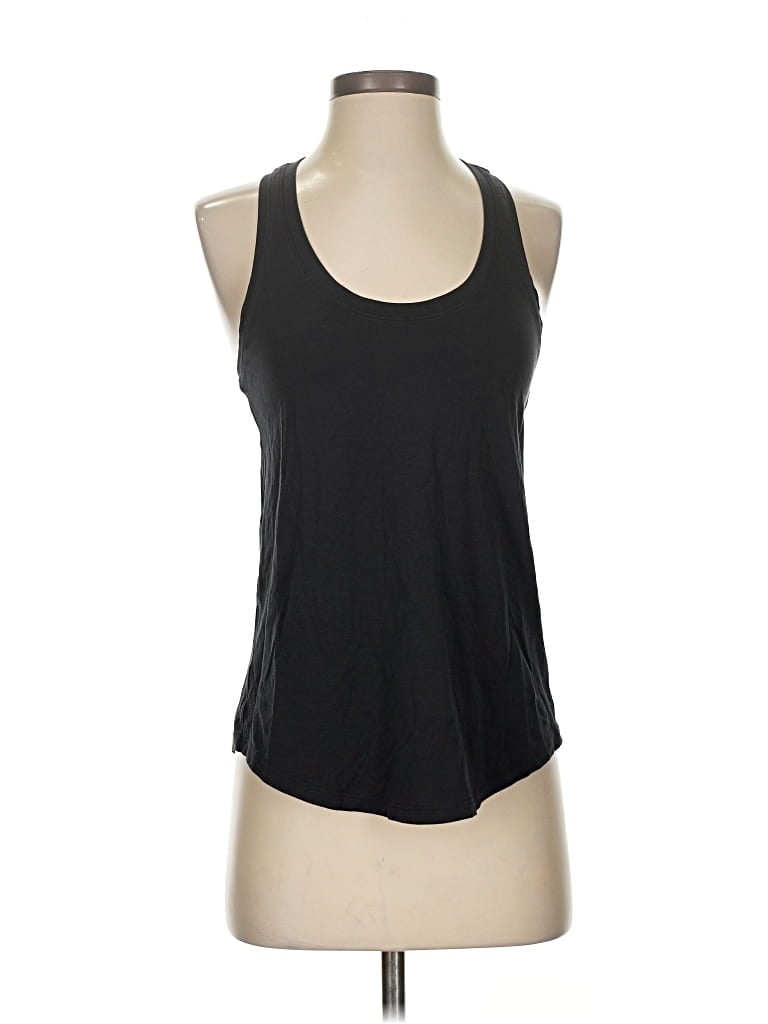 Pre-owned Lululemon Athletica Tank Top Black Halter Neckline Tops