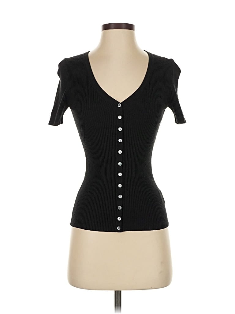 Pre-owned Moth Short Sleeve Button Down Shirt In Black