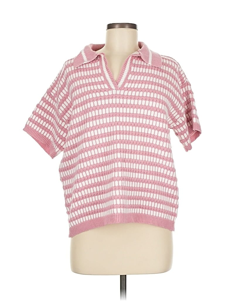 Pre-owned Le Lis Pullover Sweater In Pink