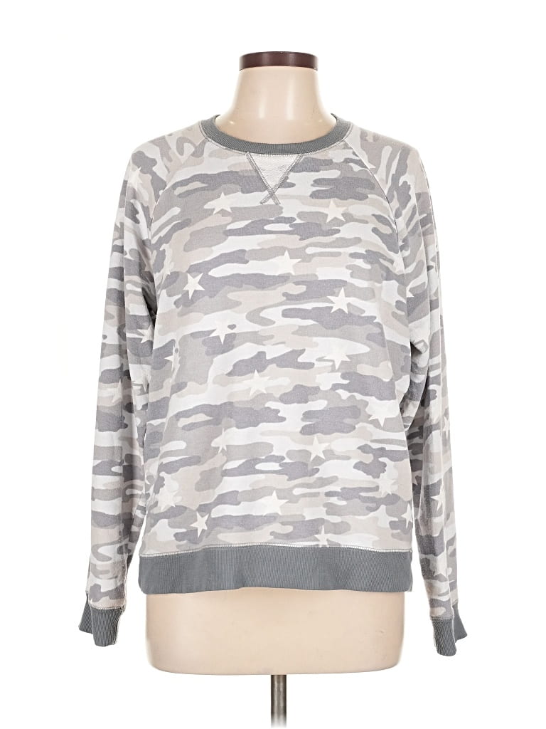 Pre-owned Lucky Brand Pullover Sweater In Gray