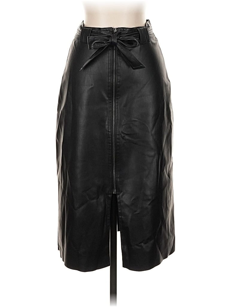 Pre-owned Bailey44 Faux Leather Skirt In Black