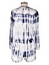 BoHo Me 100% Rayon Tie-dye Blue Romper Size S - photo 2