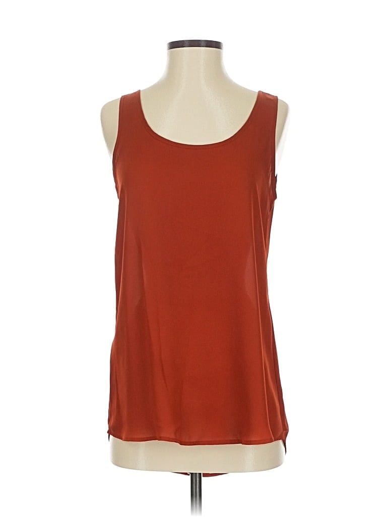 Pre-owned Active Usa Tank Top Red Strapless Neckline Tops