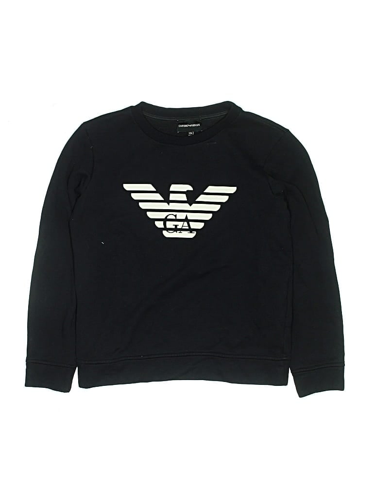 Pre-owned Emporio Armani Kids' Sweatshirt In Black