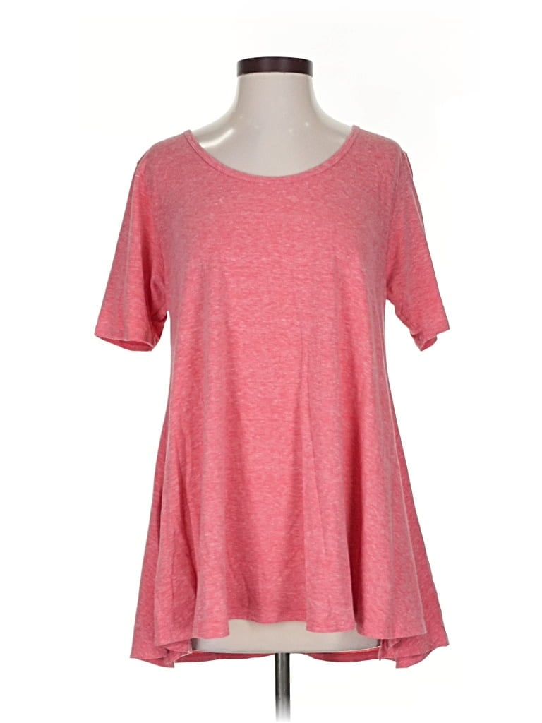 Pre-owned Lularoe Short Sleeve T-shirt In Pink