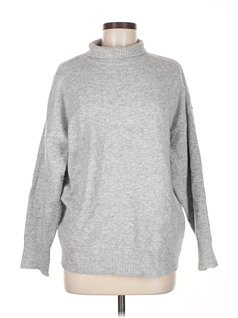 Pre-owned Industry Turtleneck Sweater In Gray