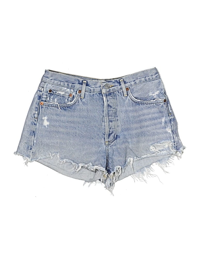Pre-owned Agolde Denim Shorts In Blue