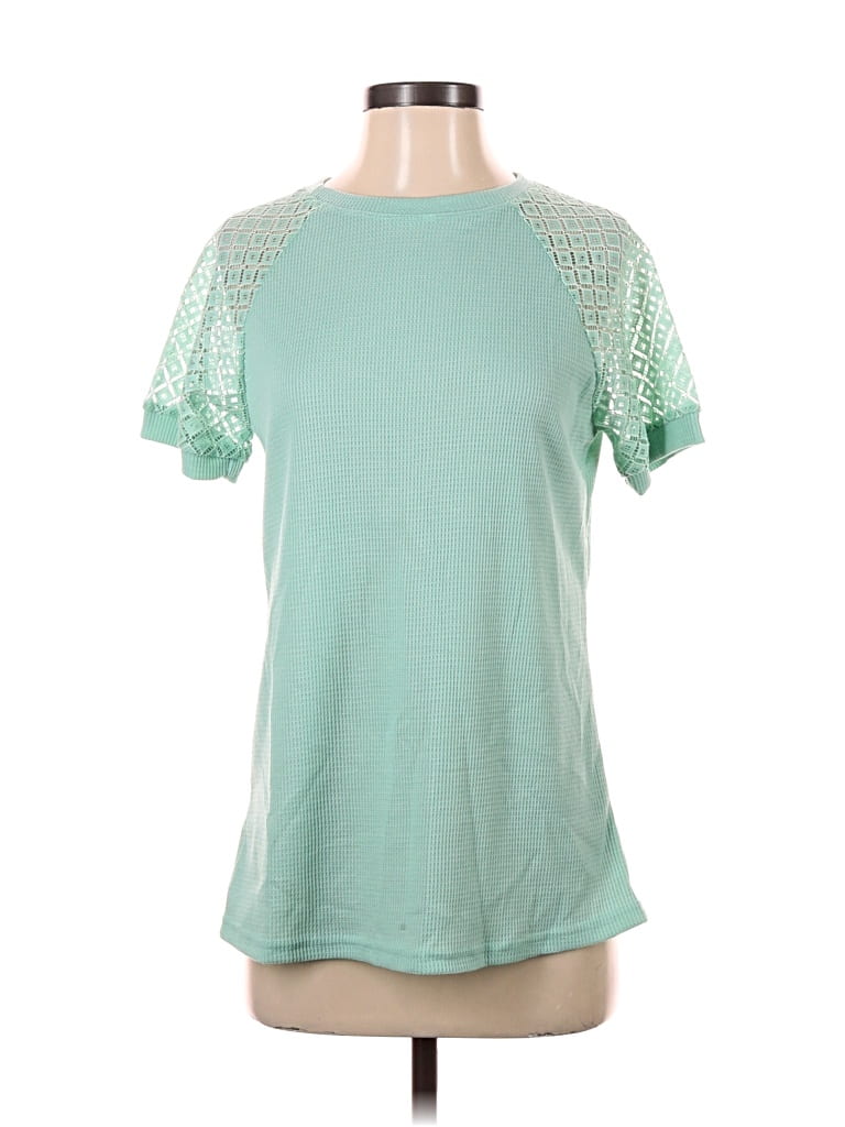 Pre-owned Unbranded Short Sleeve T-shirt In Green