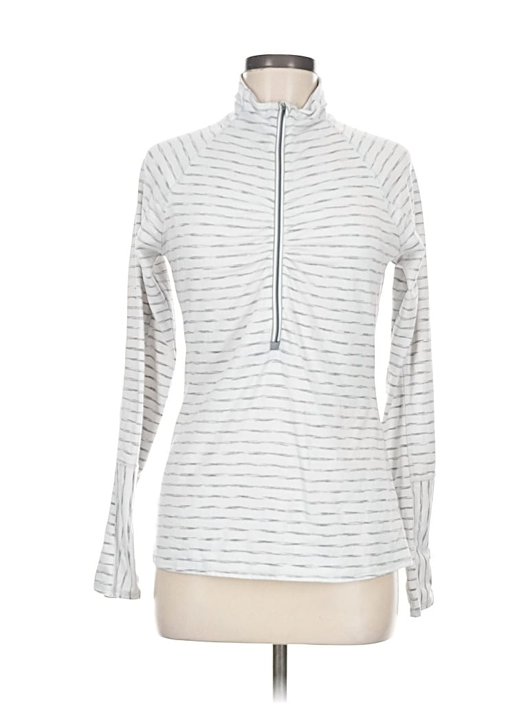 Pre-owned Athleta Pullover Sweater In Silver