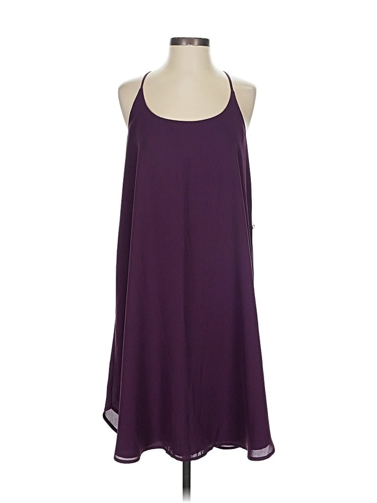 Pre-owned Ann Taylor Loft Outlet Casual Dress In Purple