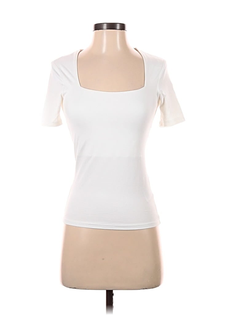 Pre-owned H&m Short Sleeve T-shirt In White