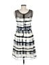 Bar III 100% Polyester Graphic Ivory Casual Dress Size M - photo 2