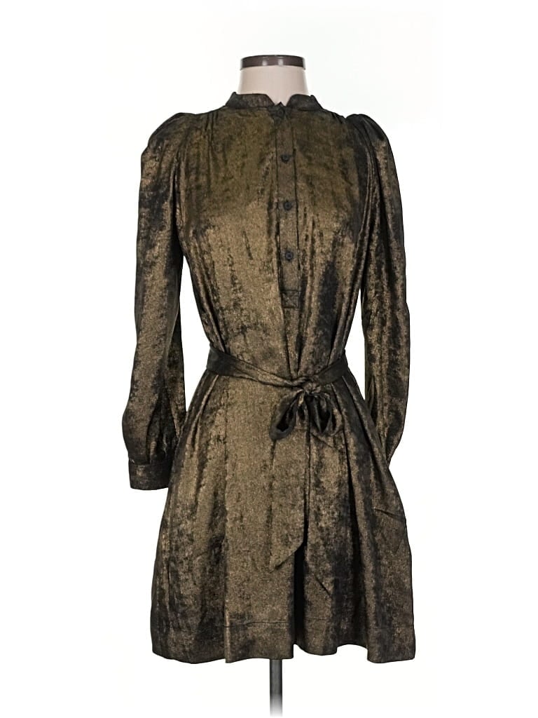 Pre-owned Zadig & Voltaire Casual Dress In Gold