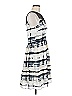 Bar III 100% Polyester Graphic Ivory Casual Dress Size M - photo 4