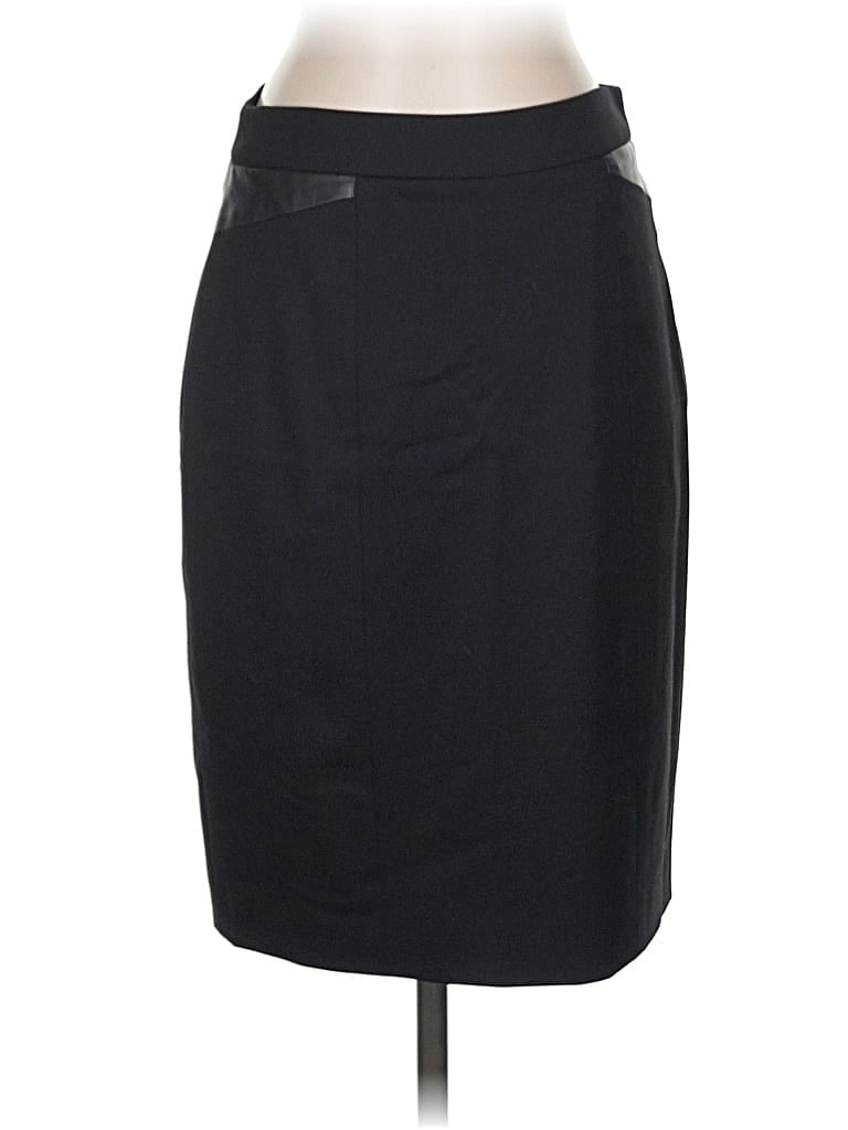 Pre-owned Worth Wool Skirt In Black