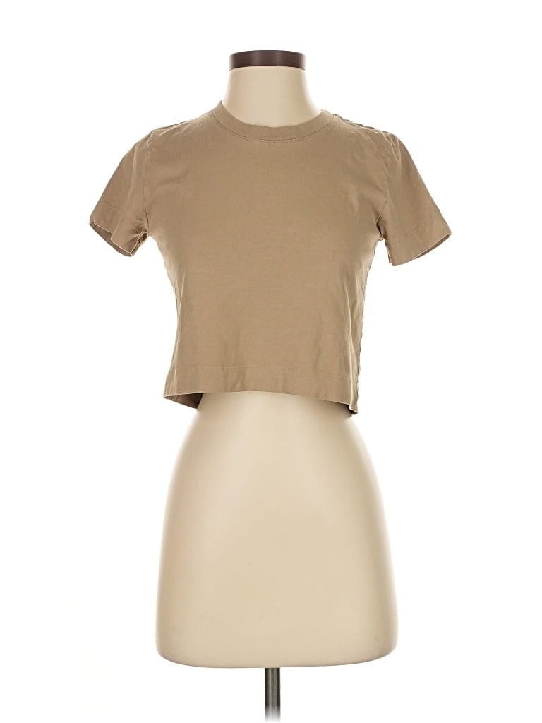 Pre-owned Wilfred Free Short Sleeve T-shirt In Brown