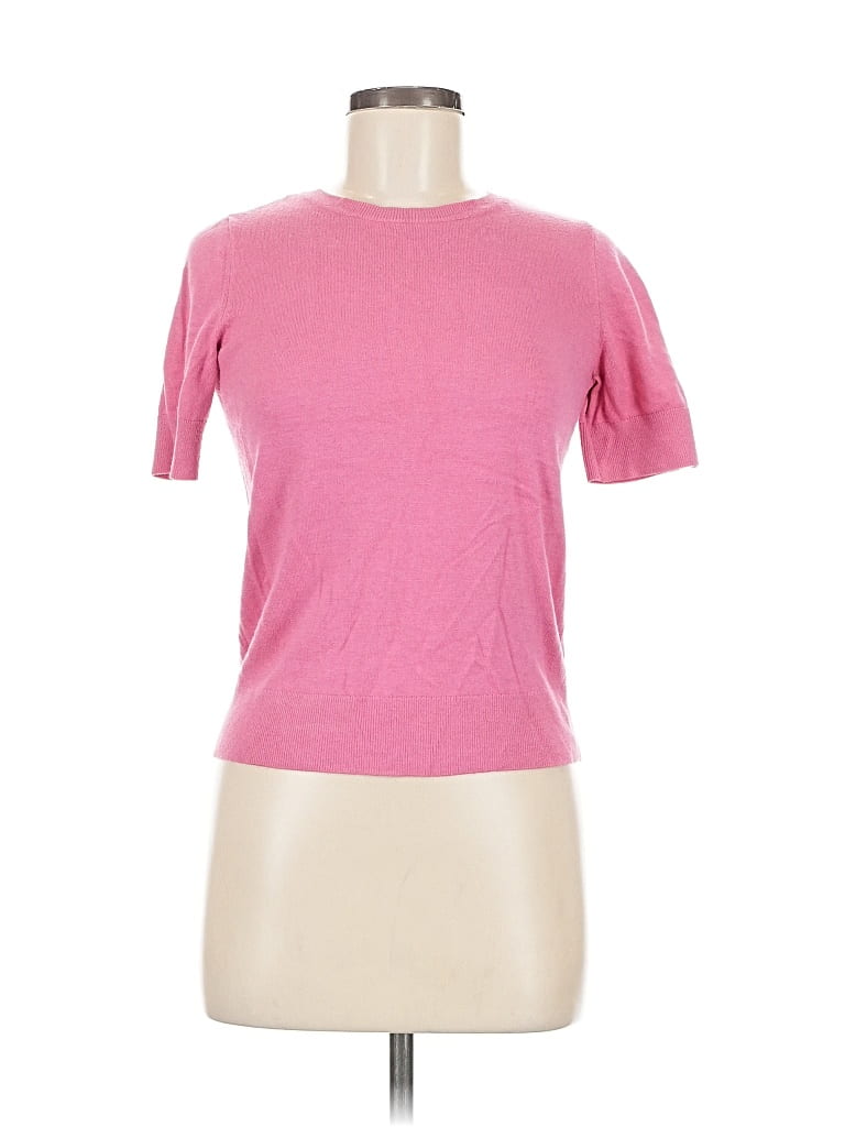 Pre-owned Ann Taylor Factory Cardigan Sweater In Pink