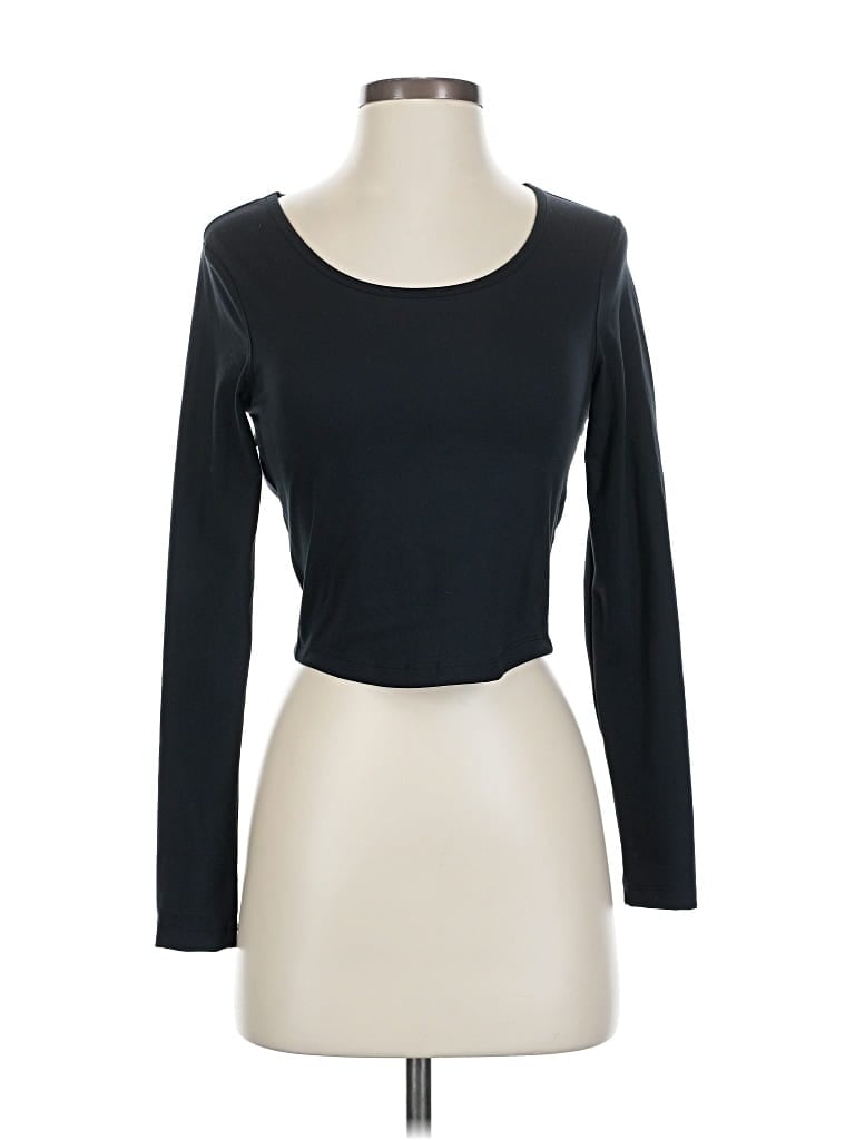 Pre-owned Harmony And Balance Long Sleeve T-shirt In Black