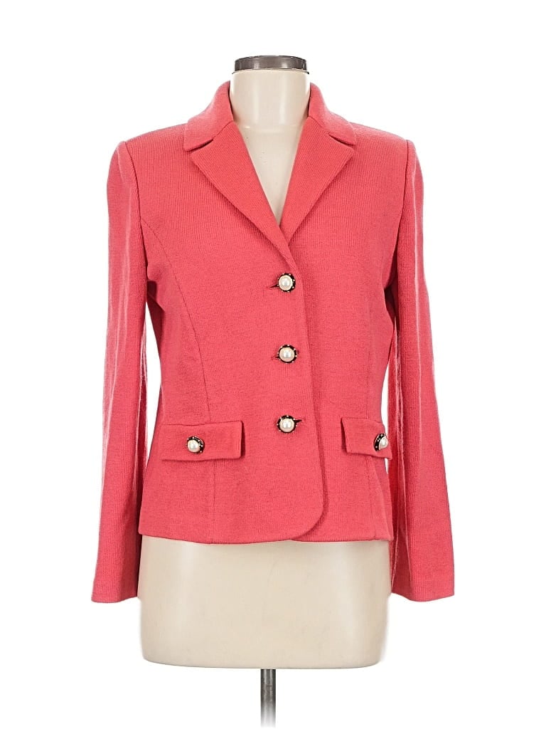 Pre-owned St John Blazer Jacket In Pink