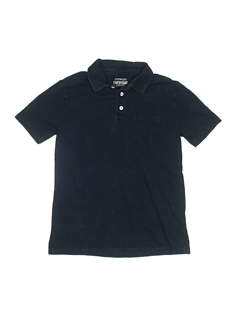 Pre-owned Crewcuts Kids' Short Sleeve Polo Shirt In Blue
