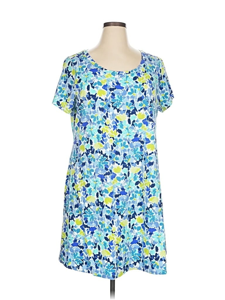 Pre-owned Isaac Mizrahi Live Casual Dress In Blue