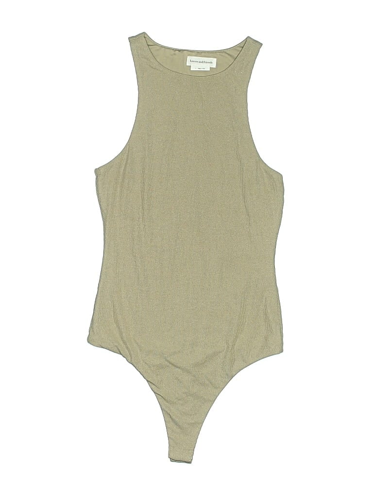 Pre-owned Lovers & Friends Bodysuit In Tan