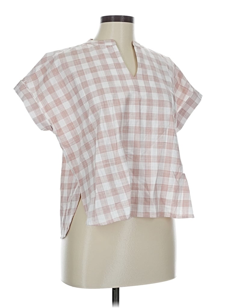 Pre-owned Barbour Short Sleeve Blouse In Pink