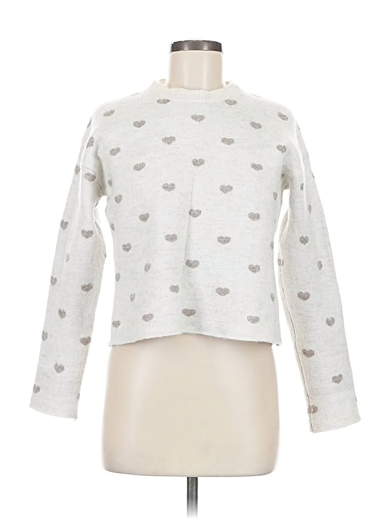 Pre-owned Splendid Pullover Sweater In Silver