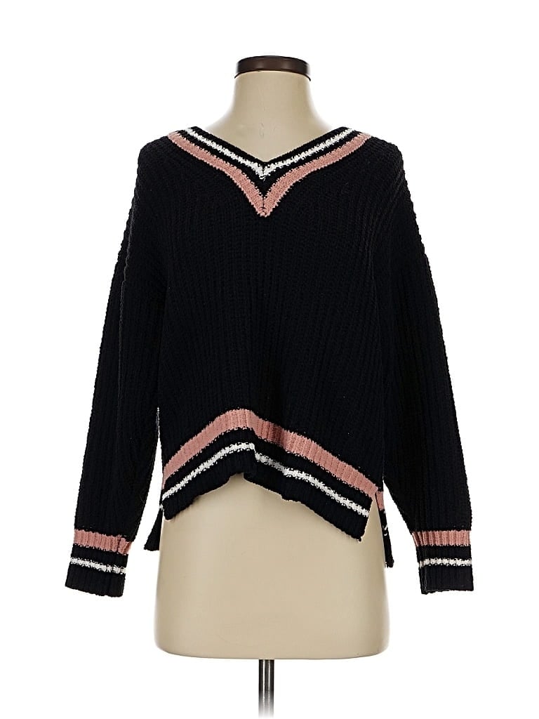 Pre-owned Love Tree Pullover Sweater In Black