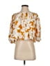 MØN RENN Orange 3/4 Sleeve Blouse Size XS - photo 1