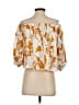 MØN RENN Orange 3/4 Sleeve Blouse Size XS - photo 2