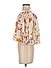 MØN RENN Orange 3/4 Sleeve Blouse Size XS - photo 5